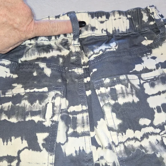 Love Fire XS Mini Gray Acid Wash Denim Skirt Throwback 80s METAL 90s GRUNGE Euc - Picture 6 of 11